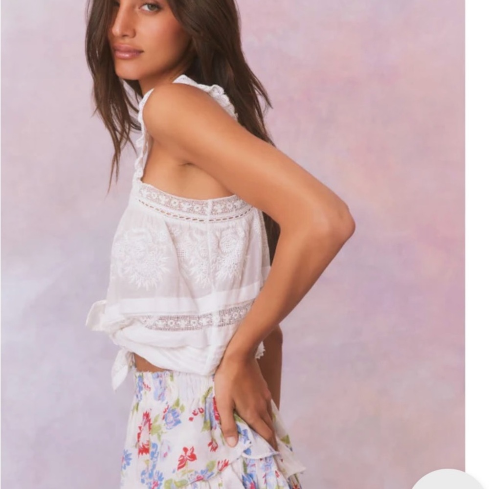 Love Shack FancyFloral Ruffle Skirt - Picture 4 of 5